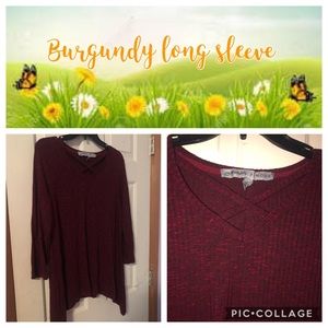 Burgundy long sleeve